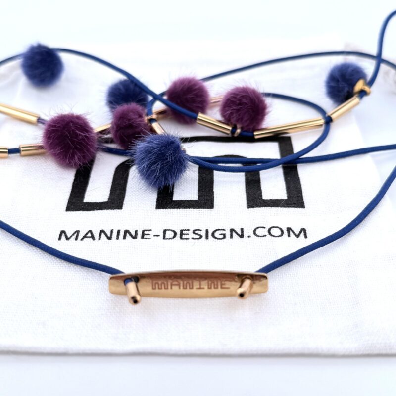 ARIANE - SAUTOIR WINTER- BLEU ROI – Image 4
