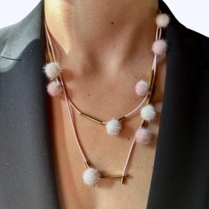 ARIANE Sautoir - Winter - Vieux rose